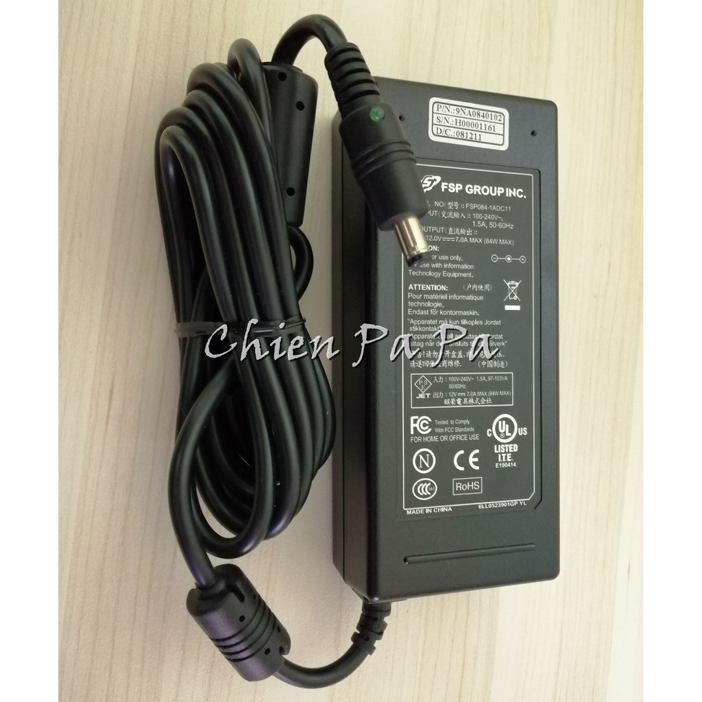Chien FSP 全漢 12V 7A 84W 充電器 5.5mm*2.5mm 螢幕 變壓器 FSP084-1ADC11