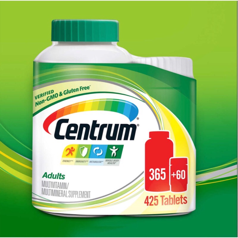 代購「現貨」centrum 善存全能配方綜合維生素礦物質365片+60片