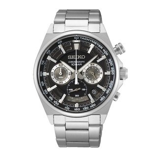 SEIKO SK037精工 8T63-00T0D(SSB397P1) CS系列競速三眼計時手錶 / 黑麵 41mm