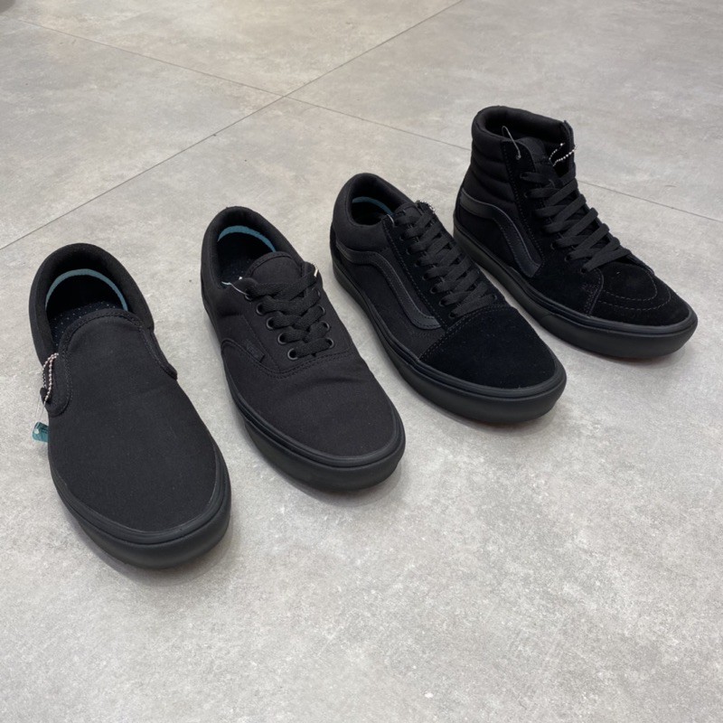 Edc Vans Comfycush Old Skool懶人鞋全黑穿搭輕量era 高筒sk8 蝦皮購物