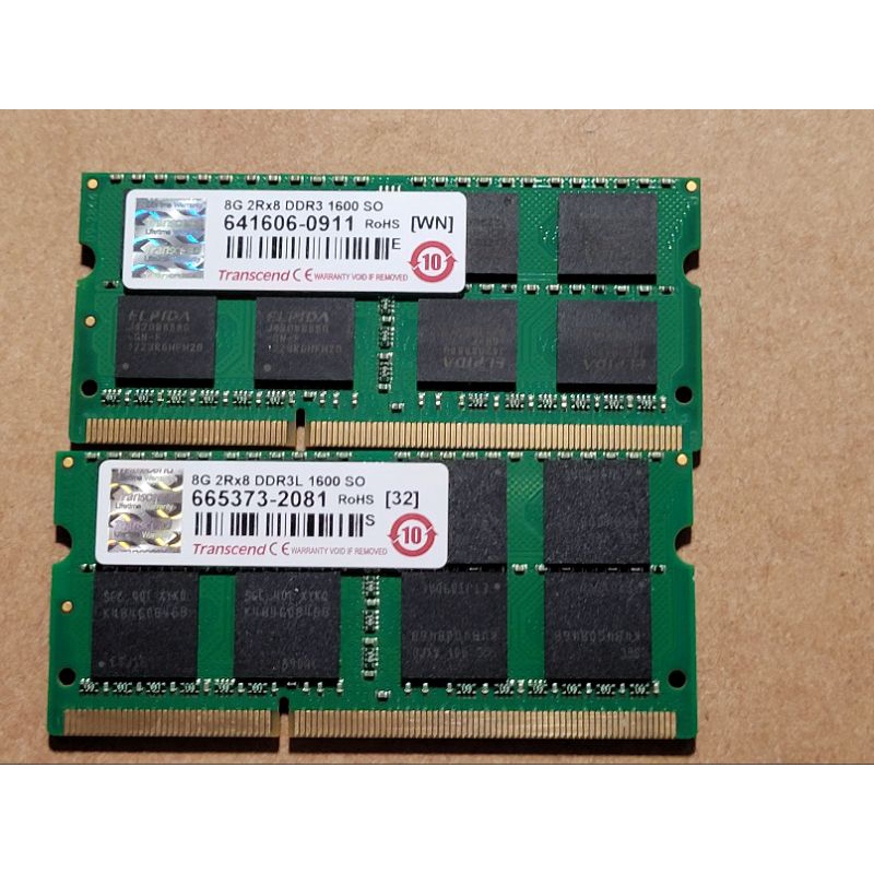 創見Transcend     DDR3L/1600/8G筆電記憶體（低電壓）