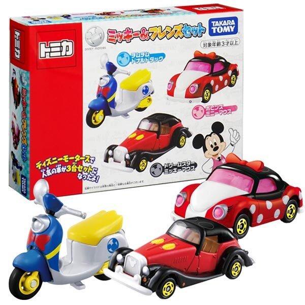 玩具城市~TOMICA火柴盒小汽車系列~迪士尼 經典小車組(一盒三台)