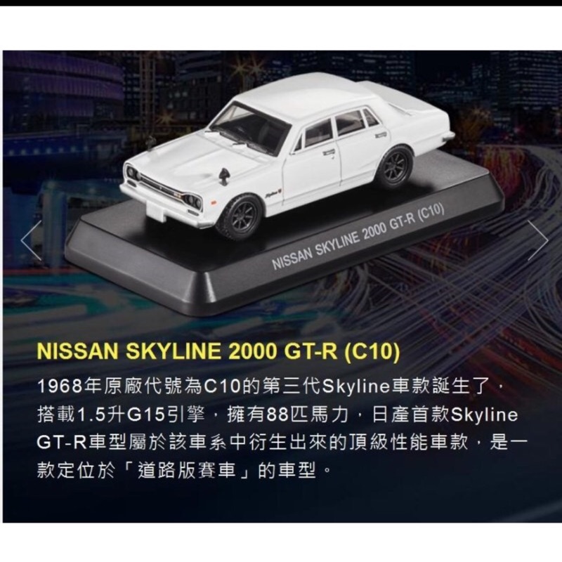 7-11 GTR City 咖啡集點   Nissan Skyline GT-R (C10) 組裝模型車