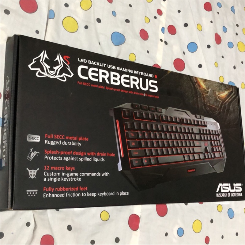 （全新未拆）華碩 賽伯洛斯 ASUS CERBERUS 電競遊戲鍵盤