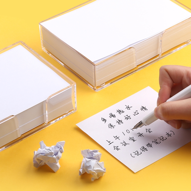 得力便簽紙白紙無粘性創意可愛便利簽筆記本留言條紙本辦公用品收納盒裝長方形學生長條便箋小紙條便簽記事本 蝦皮購物