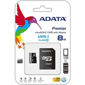 威剛 ADATA microSDHC Class10 8GB 記憶卡(附轉卡)