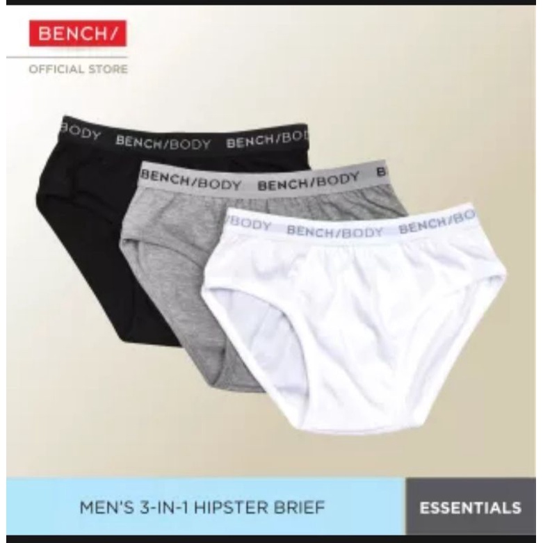 BENCH  Men's 3-in-1 Hipster Brief