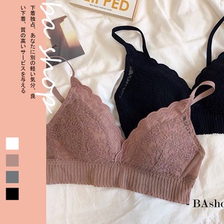 【BAshop】臺灣現貨🌹法式輕薄 舒適布蕾絲 薄杯內衣 無鋼圈內衣 法式內衣 居家內衣 日系內衣 內衣#2133