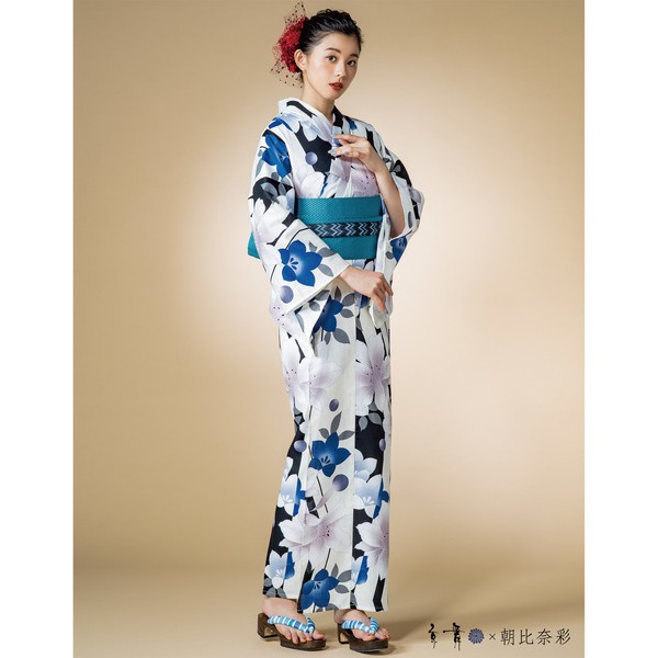 01日本和服浴衣京舞百合花 蝦皮購物