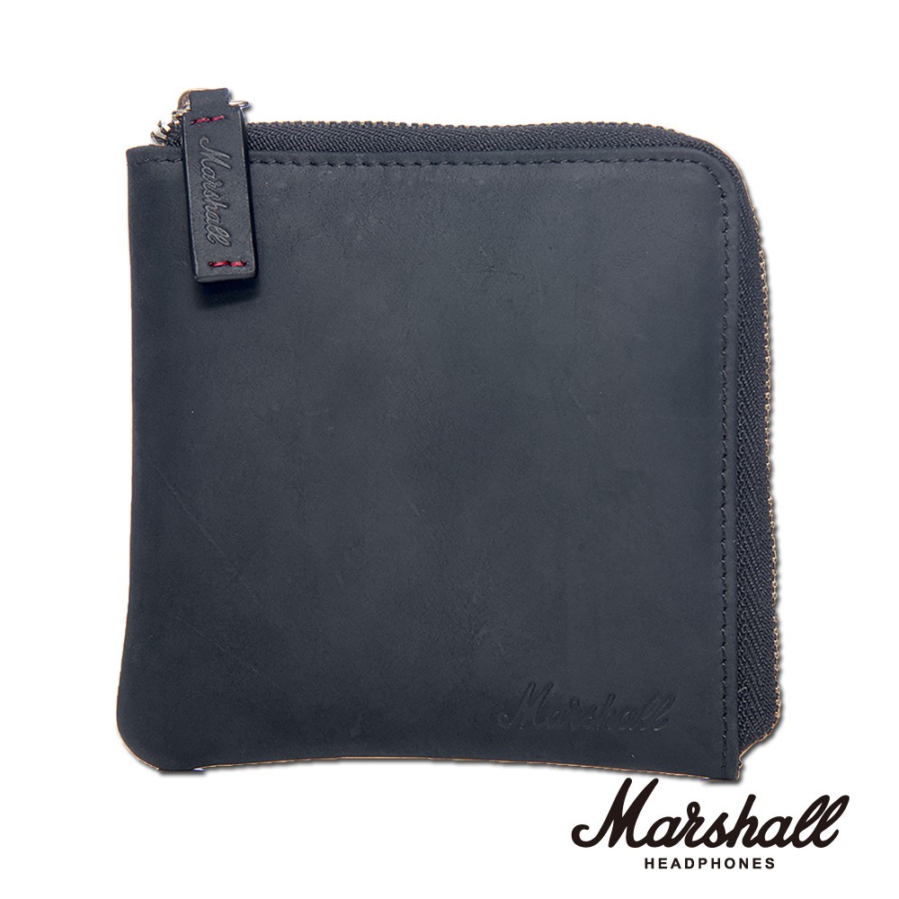 Marshall Brass in Pocket Black L型卡片零錢包｜MusicShop