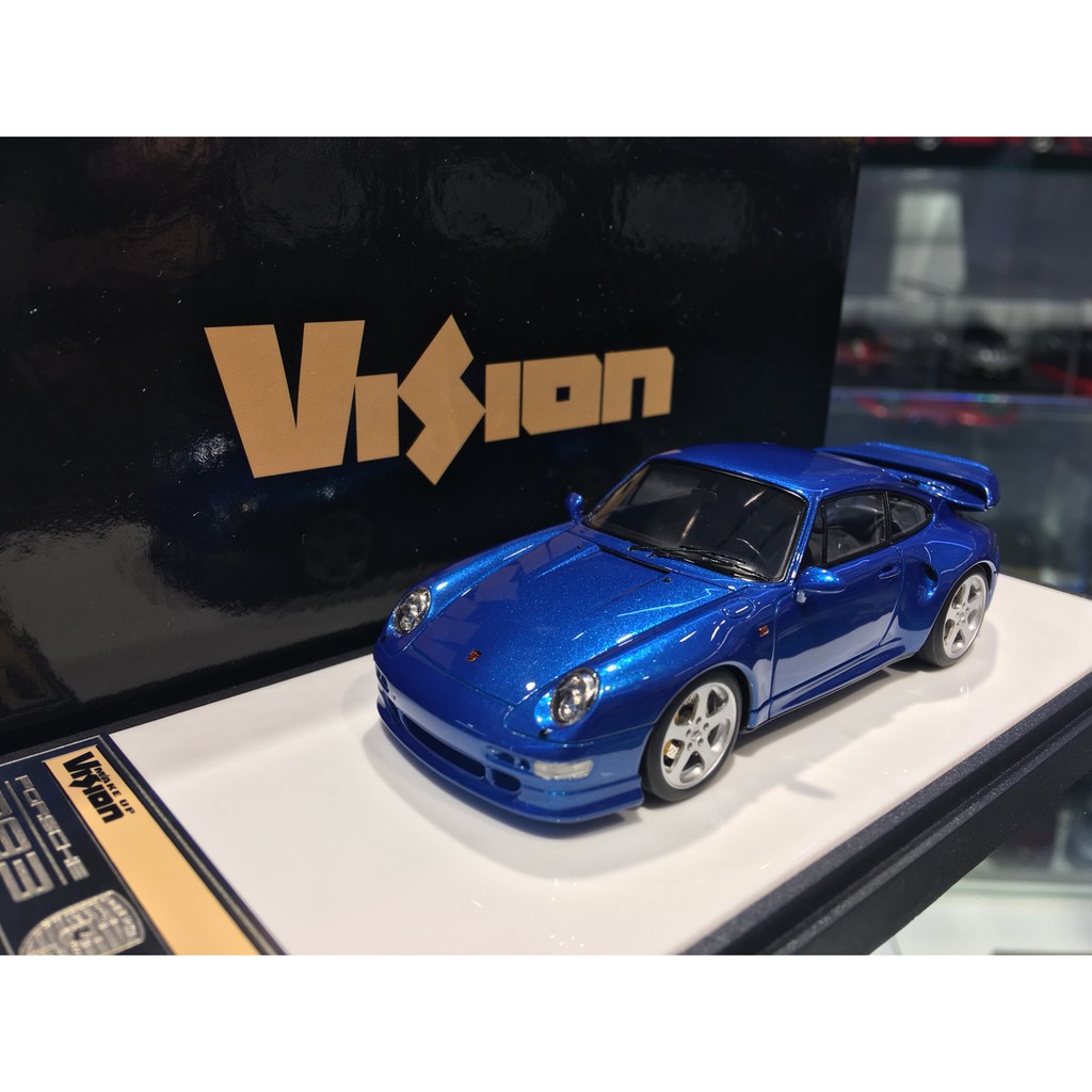 吉華科技@MakeUp VM148E Porsche 911 (993) Turbo S 1996 藍色  1/43