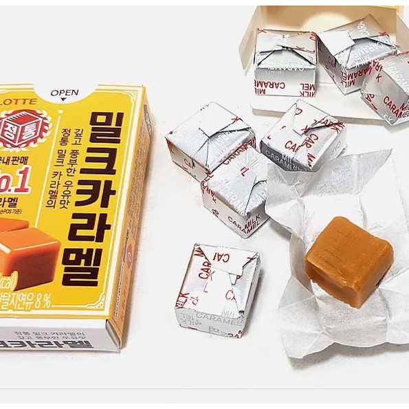 韓國直送樂天咖喱牛奶糖粘稠焦糖焦糖牛奶糖 50g