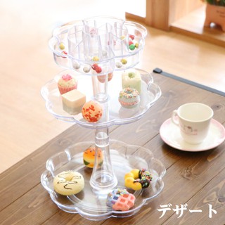 【天空樹生活館】花型旋轉收納盒 化妝盒 點心盤 日系餐廚