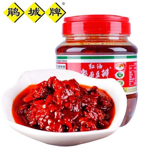 鵑城牌紅油豆瓣醬郫縣正宗四川特級娟城特產豆瓣醬小瓶裝500g