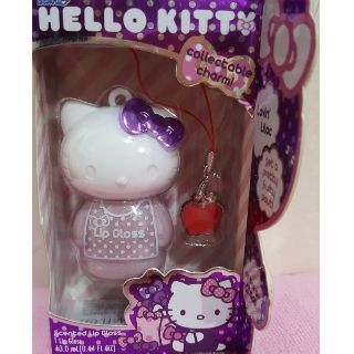 全新商品 Hello kitty(亮晶晶唇蜜紫色還贈送吊飾一個)