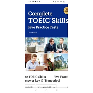 Complete TOEIC Skills：Five Practice Tests9成新