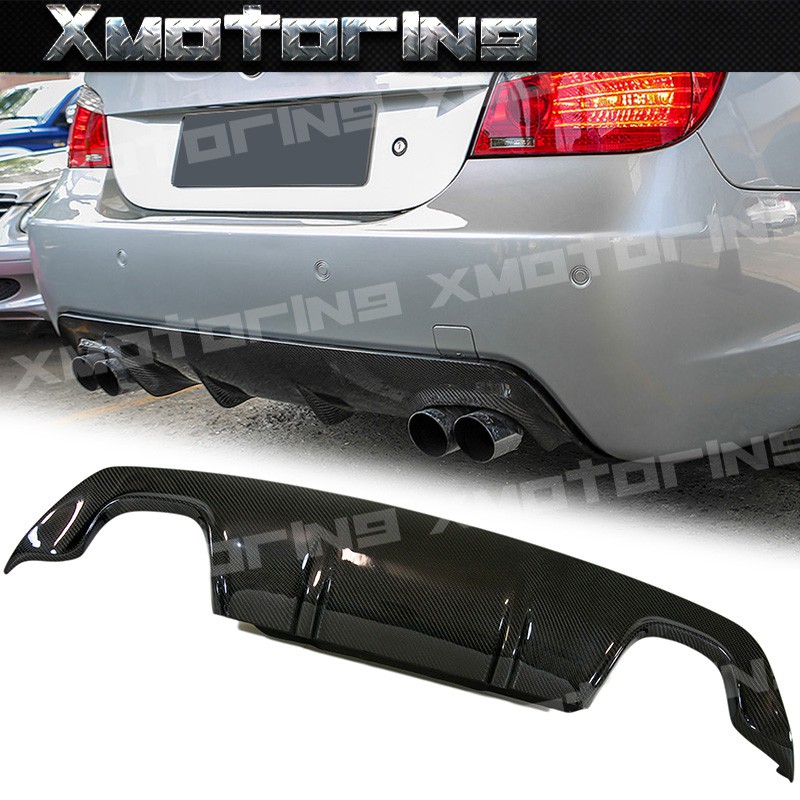 BMW 04-10 E60 E61 5系列 M款專用 四出 3D式樣 碳纖維 Carbon 卡夢 後中包 外銷品質保證