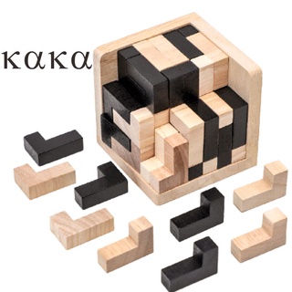 古典木製成人益智孔明鎖魯班鎖休閒遊戲辦公室減壓玩具【KAKA】
