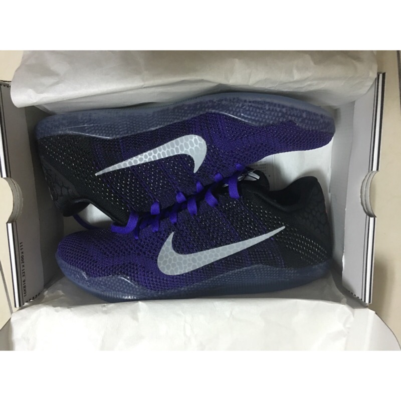 Kobe 11 elite 紫金 編織 8:24 紀念鞋 Nike
