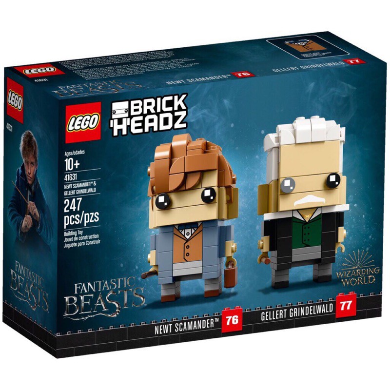 【台中翔智積木】絕版品 LEGO 樂高 Brickheadz 41631 紐特與葛林戴華德