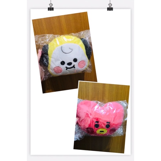 &lt;全新 免運&gt;BT21 抱枕 午安枕 tata chimmy BT21寶寶