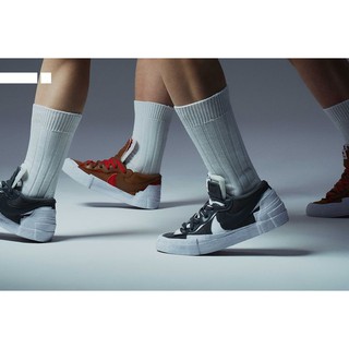 【Basa Sneaker】SACAI × NIKE BLAZER LOW 黑白 棕紅 解構
