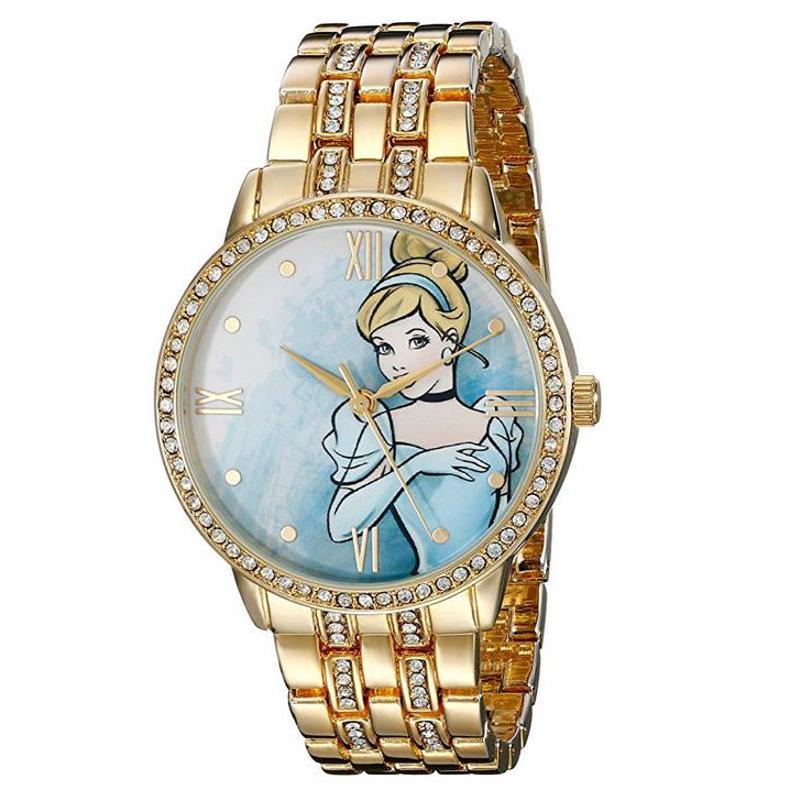 【美國連線嗨心購】官方正貨►美國迪士尼 Cinderella 仙杜瑞拉 公主 女用 鍊錶 手錶 - 附禮盒