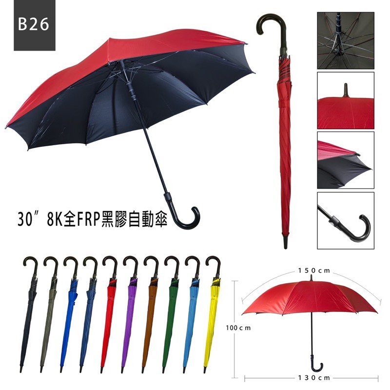 【久大傘業】熱銷升級款全館免運+超值優惠券 大傘面抗風抗UV無敵傘黑膠傘 直傘 遮陽傘 晴雨兩用 晴雨傘 車用傘 防雷傘