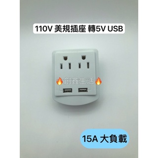 《創鑫生活》美規插座 usb 插座 轉向插頭 插頭轉向 USB插座 1轉4 USB插座轉換器純銅電源轉換器插頭