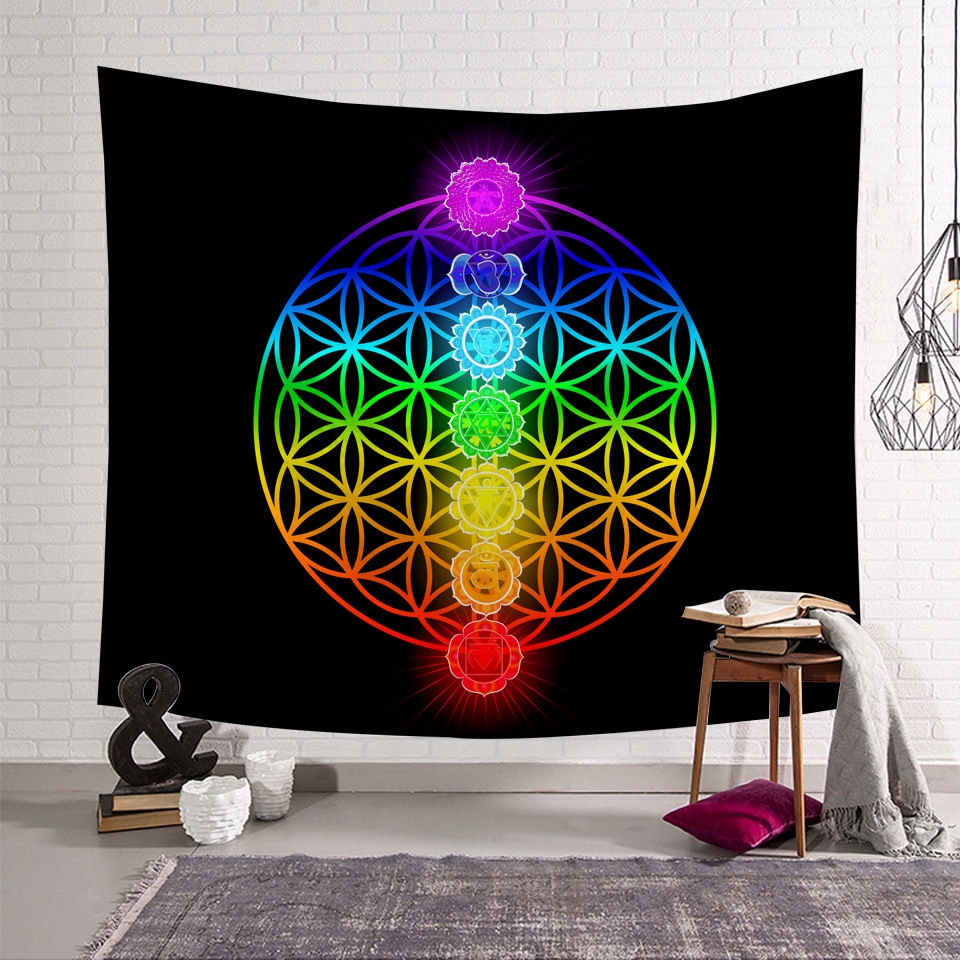 外太空宇航員多色曼荼羅3d數字打印掛毯掛布可以打印設計背景 蝦皮購物