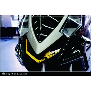 彩貼藝匠 DRG 158 下巴+下巴車頭造型拉線 3M反光貼紙 拉線設計 裝飾 機車貼紙 車膜