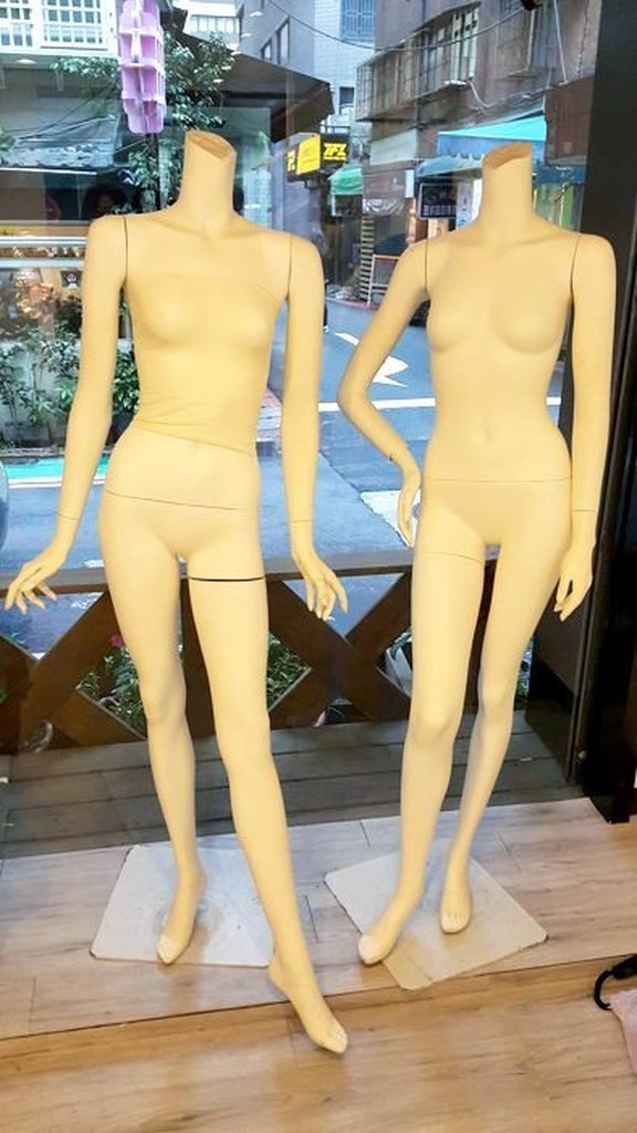 服飾店專用人型麻豆假人陳列架展示人型模特兒(含底座) 二手女生全身模特兒 站姿服飾模特兒