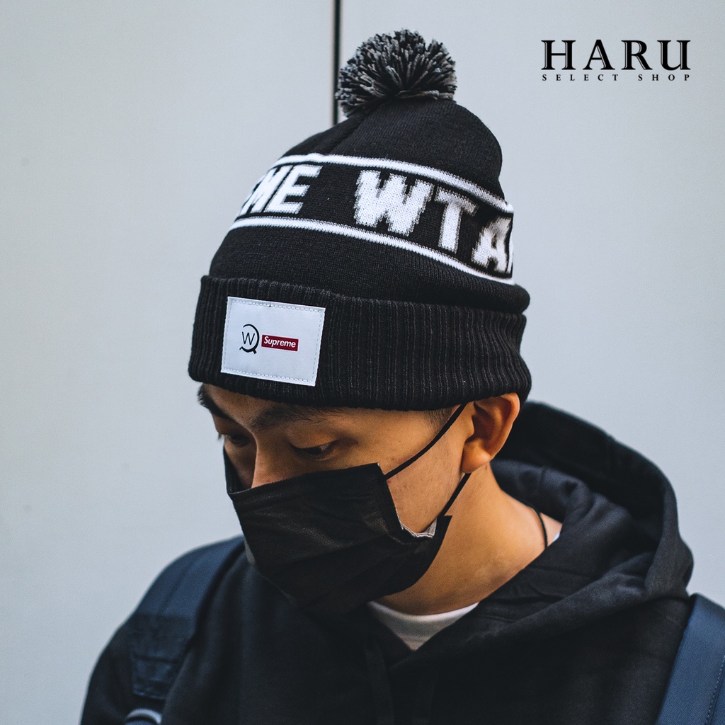最安値挑戦 21AW Supreme × Wtaps Beanie ビーニー 黒 kids-nurie.com
