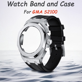 Gma S2100 不銹鋼錶帶的金屬錶殼和錶帶, 用於 Gshock Gma 2100