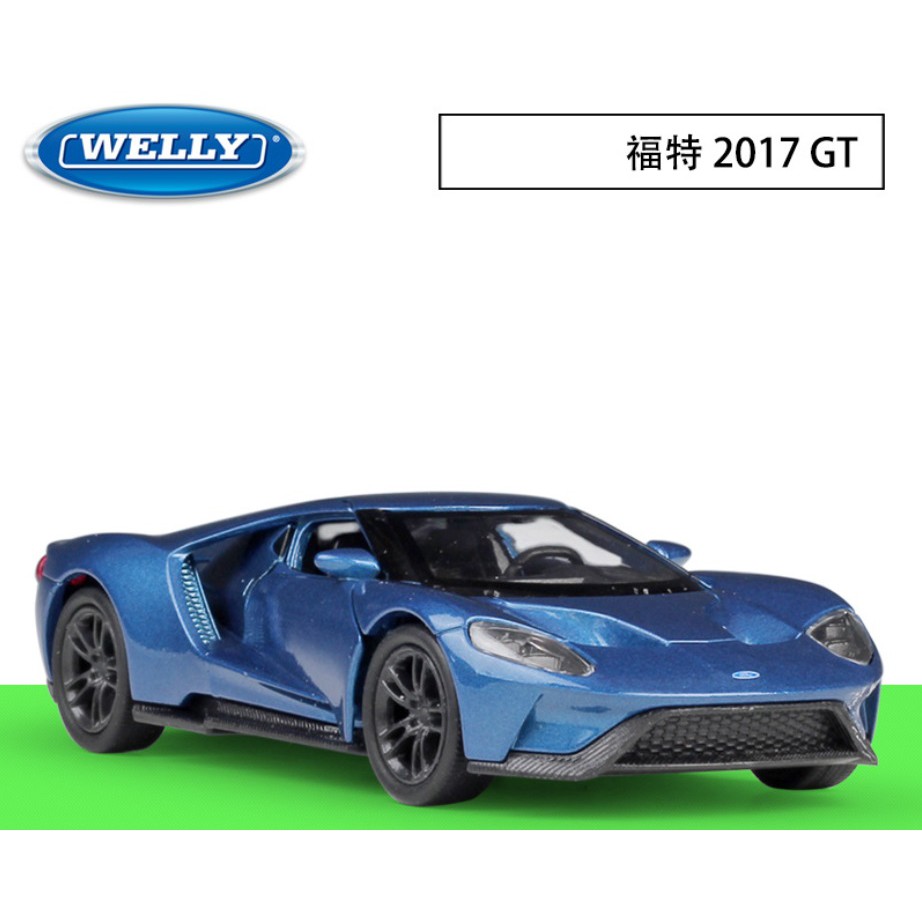 阿莎力 Welly 威利 福特 GT FORD GT 正版授權 1：36 1/36 合金車 模型車 迴力車C03