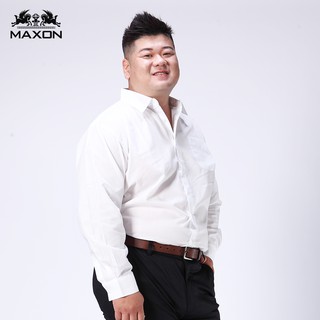 【MAXON大尺碼】白色長袖商務襯衫2L~5L 工作面試尾牙上班婚宴 免運82379-80