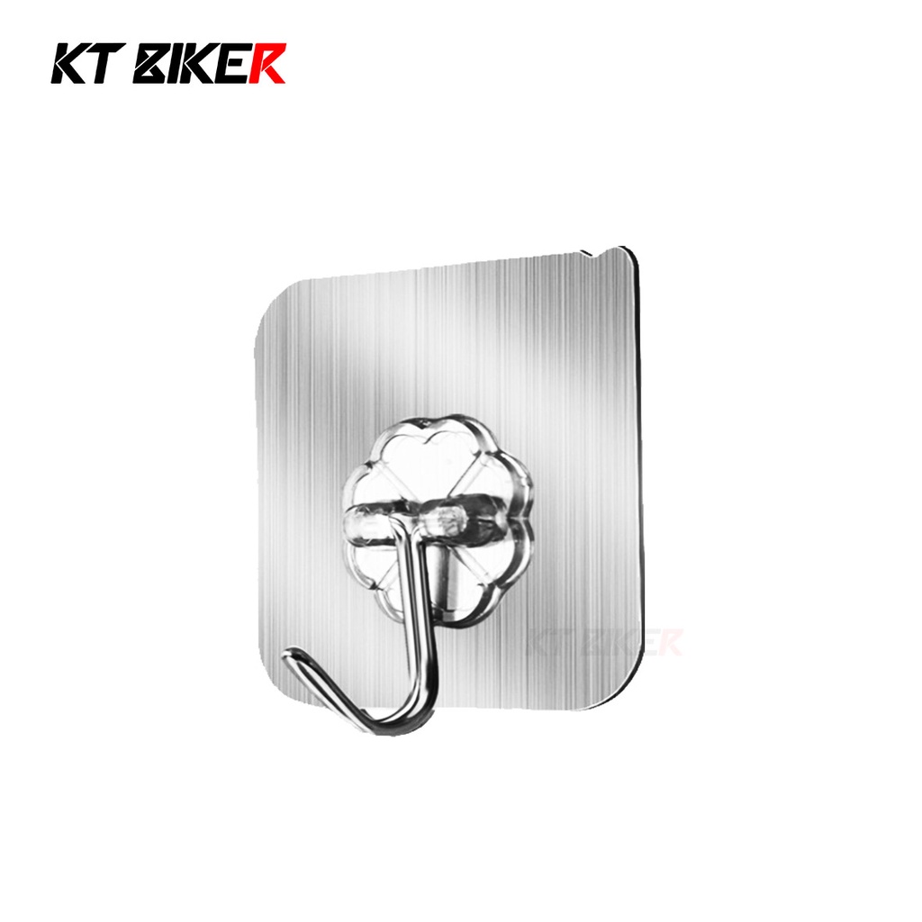 【KT BIKER】 無痕掛勾 黏貼式 無痕貼 透明掛勾 黏貼掛勾 強力掛勾 壁貼 掛勾 掛鉤 免釘掛勾〔NTH001〕