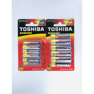 『電池』東芝 TOSHIBA 鹼性電池 AA/AAA(3號/4號) 10入
