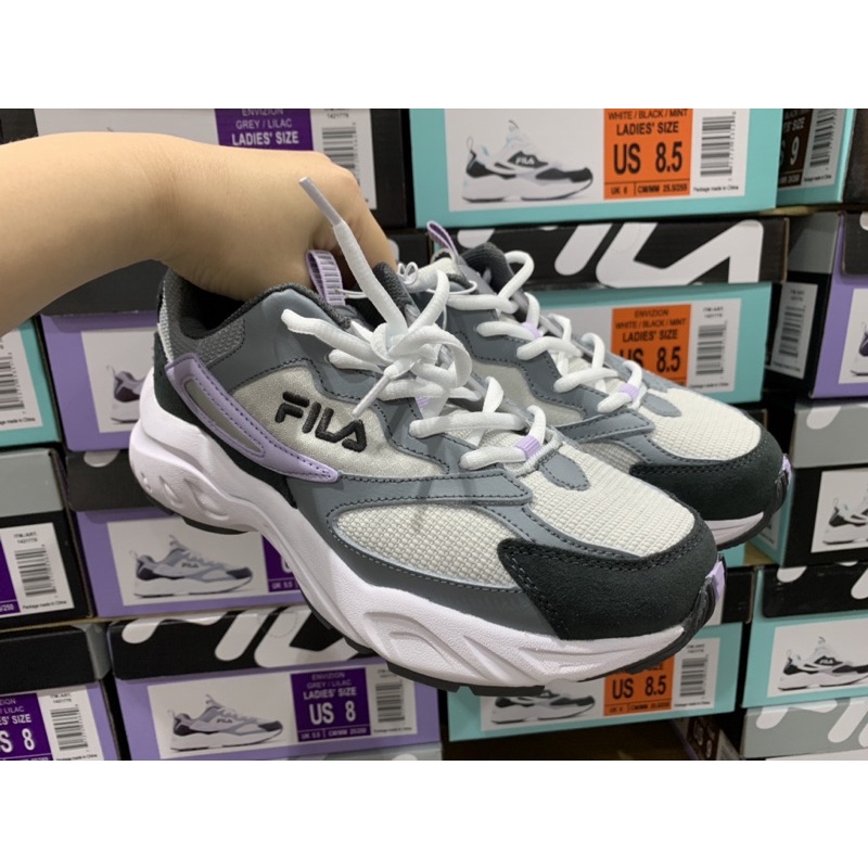 FILA 女休閒運動鞋 紫灰色6(23cm)、9(26cm) 好市多代購