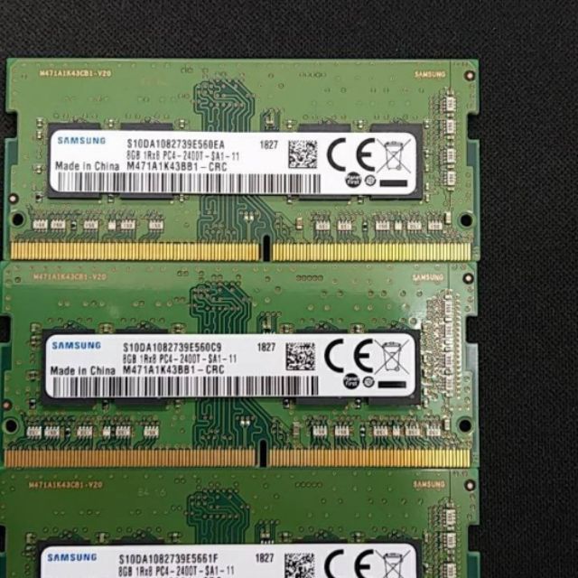 筆電 DDR4 8G*2 DDR4-2400 b die