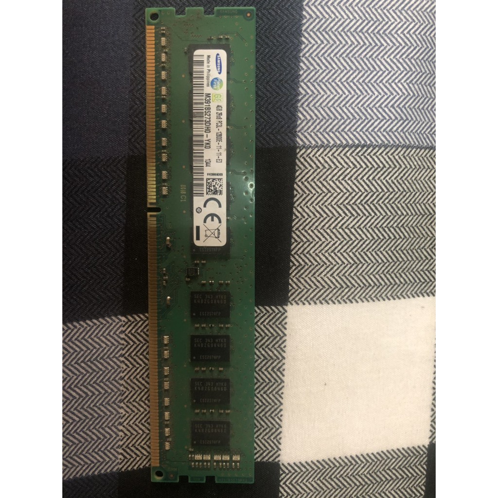 三星 4G DDR3 1600 PC3L-12800E 省電版 雙面