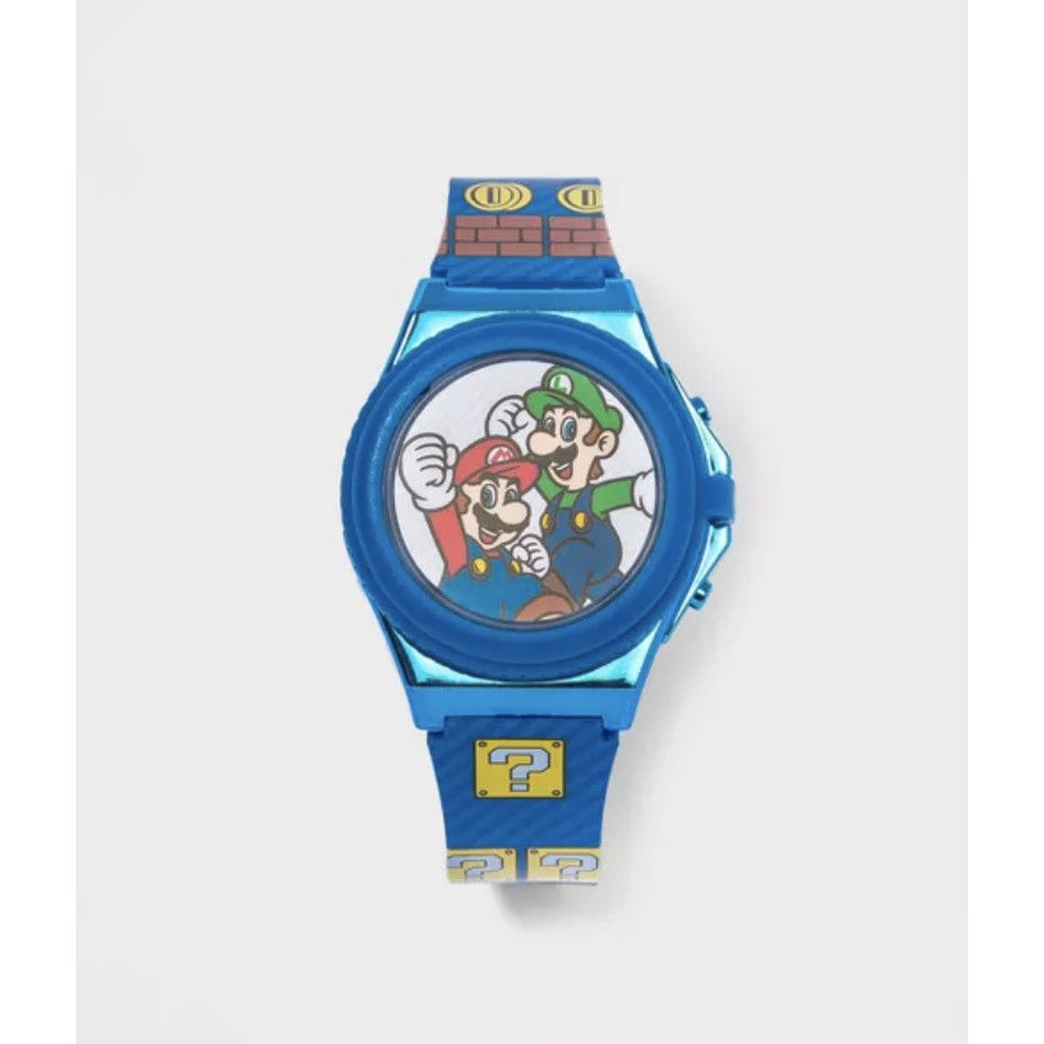 美國加州好物代購～現貨 正版 Super Mario 馬力歐 可愛 電子錶 兒童電子手錶 童錶 學習手錶 生日禮 聖誕禮