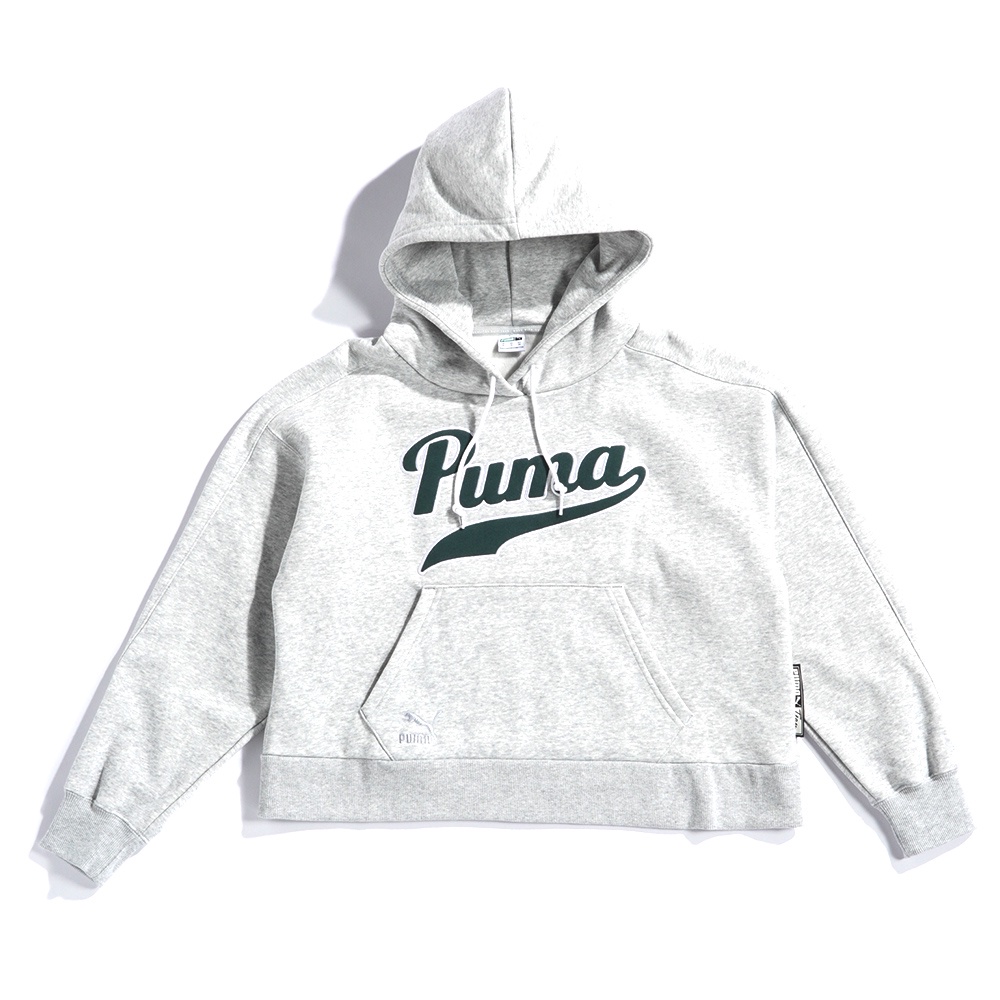 PUMA  流行系列 Puma T長厚連帽T恤 女款 帽T 長袖上衣 保暖 53433404