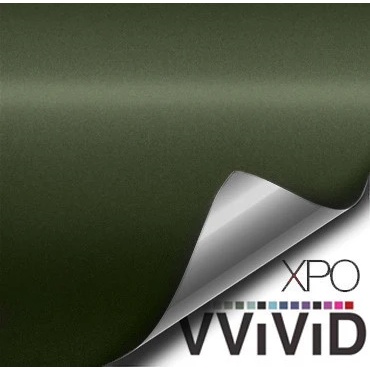 現貨 VVIVID 加拿大 消光軍綠 鑄造膜 改色膜 貼膜 包膜 膜料 汽車貼膜 汽車包膜 包膜材料 車身貼膜