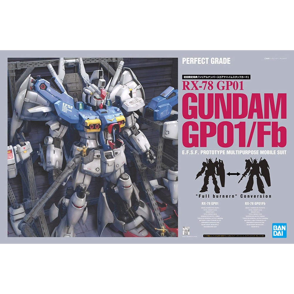 【模力紅】 萬代 代理版 組裝模型 PG 1/60 機動戰士鋼彈 RX-78 GP01 鋼彈試作1號機 全方位推進型