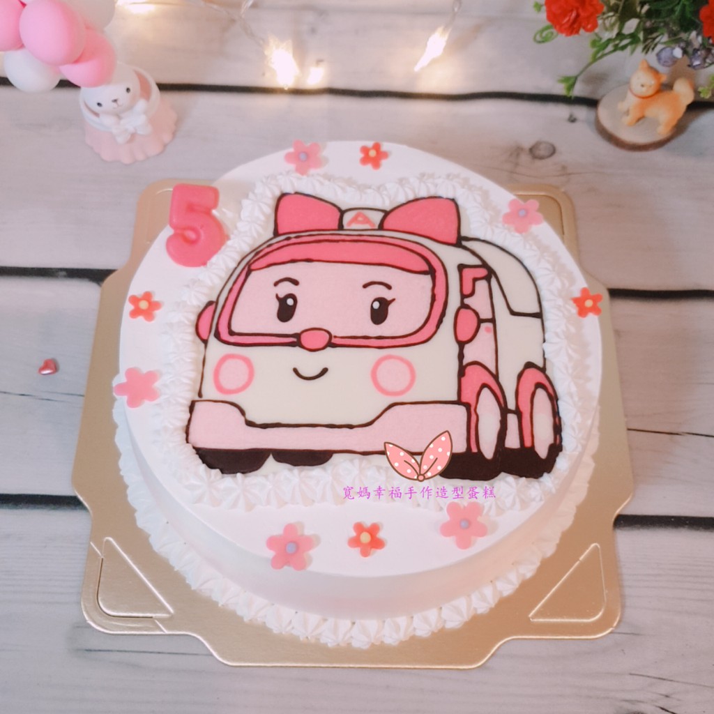 寬媽幸福手作造型蛋糕 安寶蛋糕 救援小隊蛋糕 8吋安寶蛋糕 手繪生日蛋糕 減糖 蝦皮購物