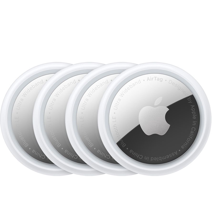 【全台最底價】蘋果 Apple AirTag 藍牙 貓狗 定位器 追蹤器 防丟器 (4入盒裝)
