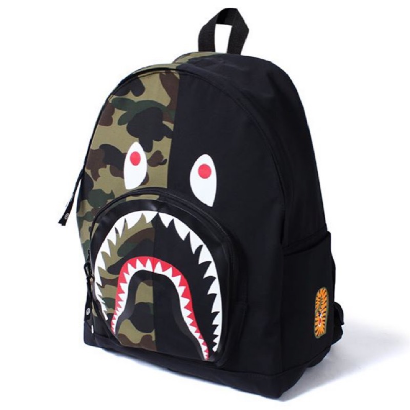 7 8出貨a Bathing Ape Bape 1st Camo Shark Day Pack 鯊魚後背包日本代購 蝦皮購物