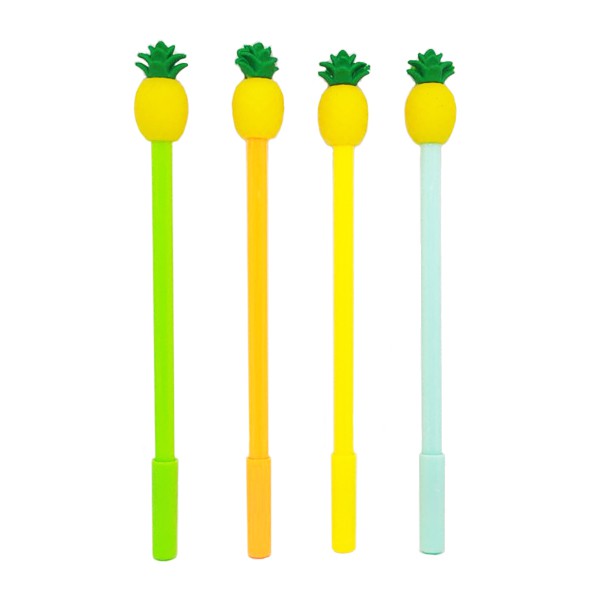 中性筆 鳳梨筆 可愛創意造型筆 矽膠筆 水果蔬果造型原子筆 創意文具 蔬菜筆 簽名筆 文具 客製化禮品專家4482