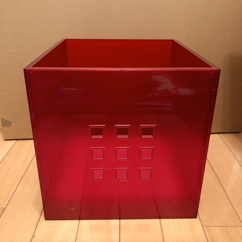 (二手) 可超取 IKEA 收納盒 置物格 置物箱 置物籃 絕版紅色